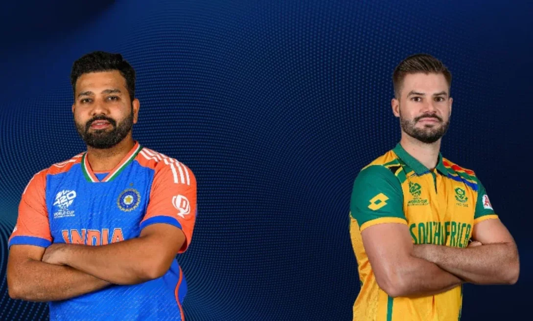 India vs South Africa cricketers in team jerseys